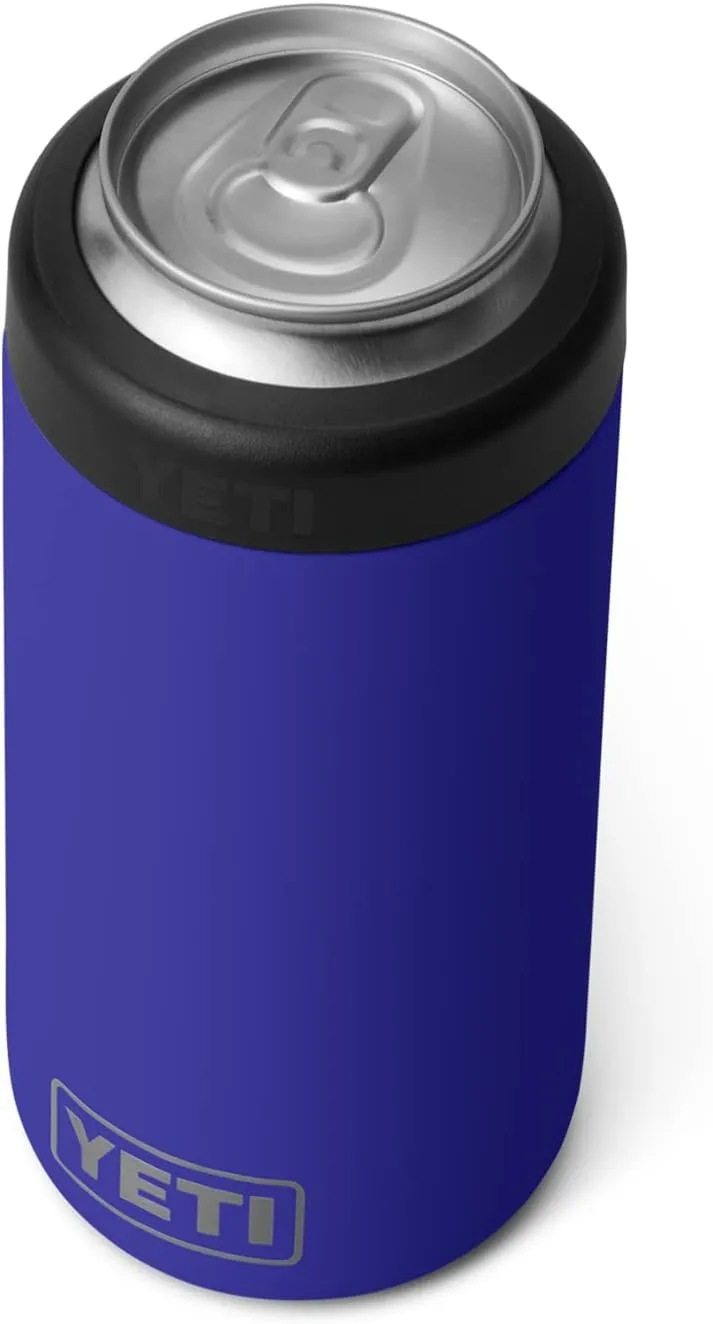 YETI Rambler 16 oz. Colster Tall Can Insulator for Tallboys & 16 oz. Cans, Offshore Blue