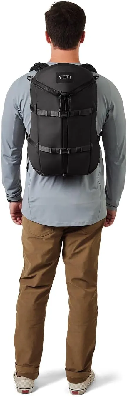 YETI Ranchero Backpack 22L, All-Day Utility Pack, Structured and Durable, Black
