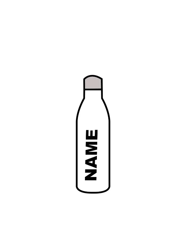 YG - WATER BOTTLE WHITE (IN-STOCK)