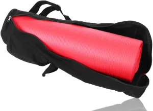 Yoga Mat Bag, Lightweight Waterproofs Yogas Bags for cushion, Multifunctional Black Canvas Yogass pad Storage Carrier Backpack with Adjustable Strap