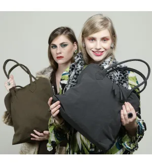 YOKO Black Vegan Lightweight Fabric Bag