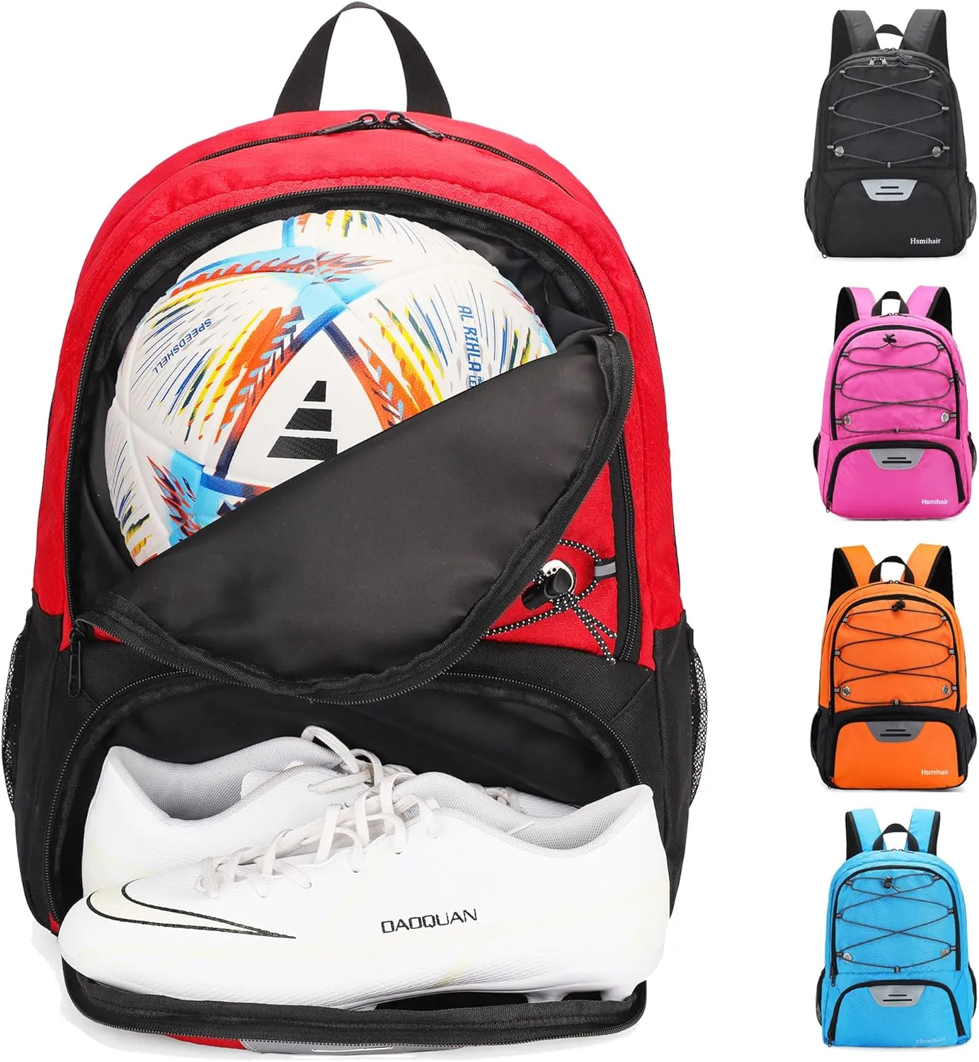 Youth Soccer Bag-Soccer Backpack&Backpack for Football Basketball,with Ball Compartment Separate Cleat Package