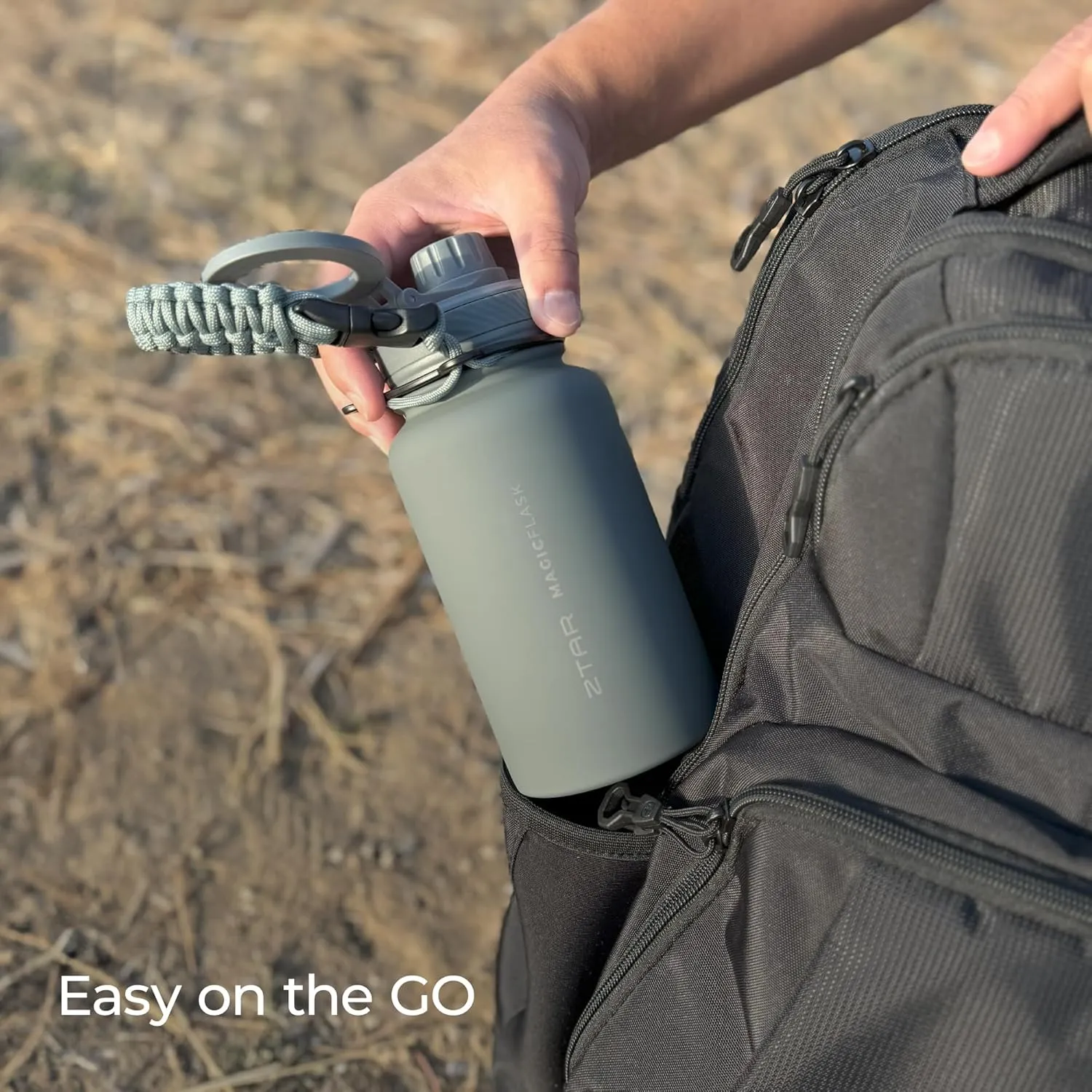 ZTAR Insulated Stainless Steel Water Bottle – Compatible with Magsafe usable as Tripod, Leak-Proof, Keeps Drinks cool or warm, For Travel, Gym, and Office, Ideal Gift for Women, Men & Kids, 22 oz