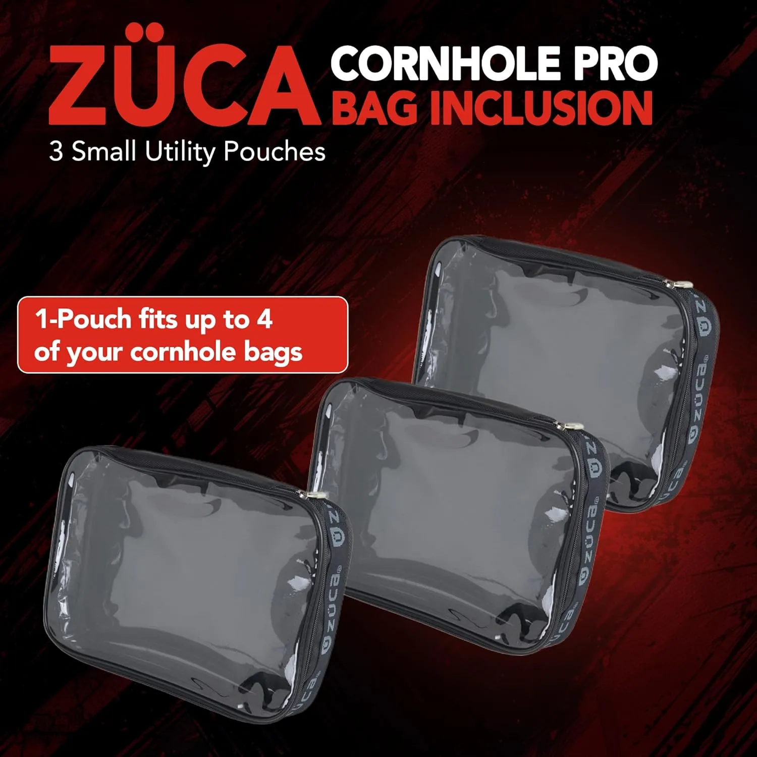 ZUCA Cornhole Pro Bag & Frame - Lightweight Suitcase Carry Luggage, FAA-Compliant Aluminum Frame with Telescoping Handle, Shock-Absorbing Wheels & Water-Resistant Insert Bag, 300 lbs Capacity