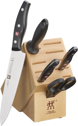 ZWILLING Twin Signature Knife Block Set, 6-pc, Black/Stainless Steel