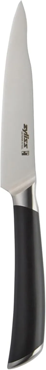 Zyliss Comfort Pro Paring Knife - Full Tang Vegetable & Fruit Knife - Ice Hardened Stainless Steel Peeling & Paring Knife - Cutlery with Antibacterial Handle - Black/Stainless Steel - 4.5 inches